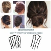 U-shaped hairpin, bun head, fixed fork comb hairpin, headwear, four-toothed comb hairpin for women Specification image